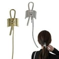 thumbnail image 1 of Clip Decorativo de Metal XINYU 2 Hebillas de Cola de Caballo Doradas Estilo 2, 1 of 6