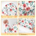 thumbnail image 6 of Wearable Lamb Fleece Blanket Hoodie,Pioneer Flower Floral Print Pattern Oversized Sherpa Blanket Hoodie with Super Pockets,Super Warm Fuzzy Pullover for Women & Men, 6 of 6