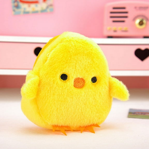 YSNOOWE 6Pcs Cute Little Purse Plush Coin Purses for Women Kids with Easter Design for Outdoor Travel