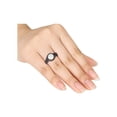 thumbnail image 3 of Opal 1.35 Carat (Ctw) Ring with Black Diamond in Sterling Silver, 3 of 4