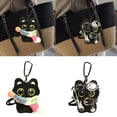 thumbnail image 2 of Vibrant Plush Key chain Soft Plush Black Keychain Elegant Pendant Adornment for Bags and Accessories, 2 of 4