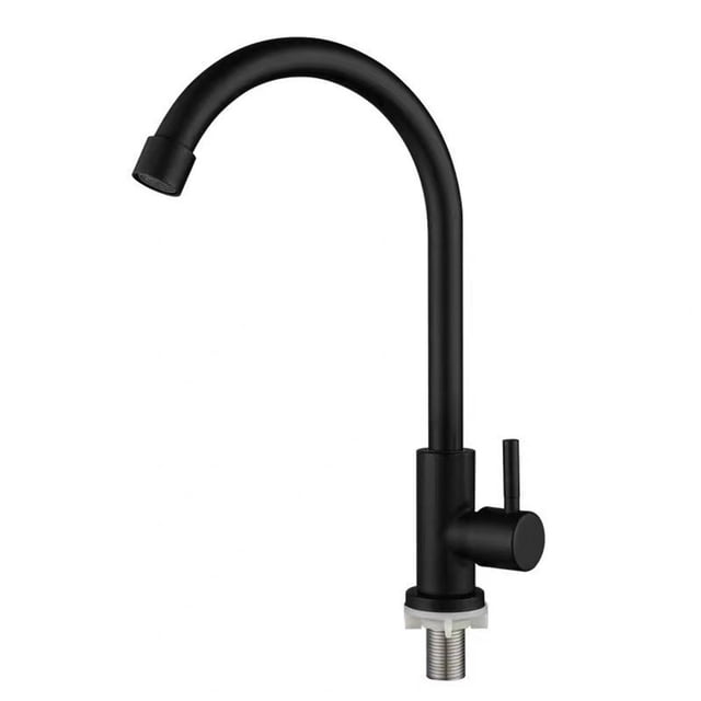 Plástico Acero Cocina Grifo Purificador de Agua Sola Palanca Agujero Grifo Frío