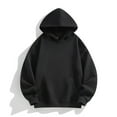 thumbnail image 2 of felwors Women Hoodies Oversized Fleece Long Sleeve Comfy Casual Basic Pullover Sweatshirts 2025 Fall Outfits Y2K Clothes Black, L, 2 of 5