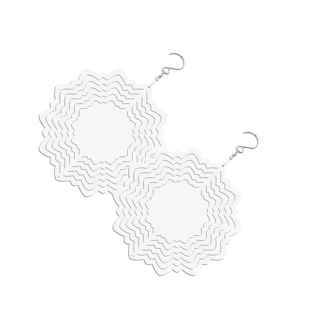 Speravity Espacios en blanco del hilandero del viento de la sublimación del hilandero del viento del hilandero del viento de la sublimación 3D Artesanía Tipo de copo de nieve