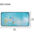 thumbnail image 3 of Kitchen Rugs Colored Dandelions Blue Painting Design Non-Slip Soft Kitchen Mats Bath Rug Runner Doormats Carpet for Home Decor, 39" X 20", 3 of 5