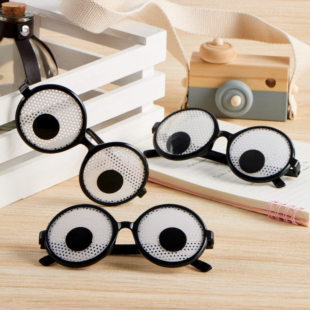 AllBright Eyeball Eyeglasses Glasses Zakoshisho Funny, Fancy Costume, Candid Cosplay Toy (Heart