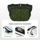 thumbnail image 5 of Fotbe Green Branch Olive Cangurera Cuadrada con Estampado de Doble Capa, Bolsa de Cintura Ajustable Mini para Hombres y Mujeres, 5 of 9