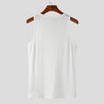 thumbnail image 7 of Ohufall Men's Undershirts Tank Top Square Neck Ribbed Slim Fit Tanks Lightweight Stretch Casual Sleeveless Shirts, 7 of 7