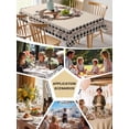 thumbnail image 6 of Farmhouse Tablecloth Rectangle Table Cloth 60x120, Waterproof Tablecloth Outdoor Table Cloth, Country Star Berry Plaid Lodge Grey Brown Washable Table Cover for Kitchen Dinning Party, 6 of 8