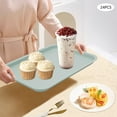 thumbnail image 4 of 24pcs 13.39*9.45inch Fast Food Tray, PP Multi-Purpose Rectangle Serving Trayfor fast Food Restaurants, Cafeterias, Kitchens (Blue/Khaki/White), 4 of 17