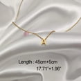 thumbnail image 1 of Collares con inicial de A-Z y letras pequeñas para mujer, gargantilla de cadena con letras pequeñas y brillantes, joyería de Collar en capas de acero inoxidable de Color dorado, 1 of 4