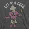 thumbnail image 2 of Sesame Street Gonger Let Him Cook Unisex Adult Crewneck Sweatshirt, Charcoal, 4X-Large, 2 of 4