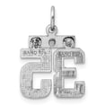 thumbnail image 4 of 925 Sterling Silver Small Sport game Number 35 Charm Pendant Necklace 20x14mm Wide - Pendant for Women, 4 of 4
