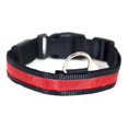thumbnail image 4 of Biltek Red LED Light Dog Collar - Small - Dog Pet Night Safety Fashionable Flashing Light Up Collar Nylon Large Adjustable, 4 of 6