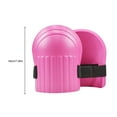 thumbnail image 4 of Linyer 1 Pair Knee Protection Pad Floor Construction Working Cleaning Tiling Flooring Moisture-proof Shock-proof Indoor Kneeling Pink, 4 of 7