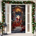 thumbnail image 5 of Christmas Decorations Christmas Door Decorations Christmas Door Cover for Front Door Vintage Christmas Door Banner Backdrop 12 Options Christmas Photo Background for Outdoor Indoor Home Decor, 5 of 9