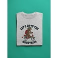 thumbnail image 3 of Go Mountains Bear On Bike T-Shirt Men -Image by Shutterstock, Male 3X-Large, 3 of 4