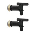 thumbnail image 1 of 2Pcs Water Butt Tap with Brass Seal Replacement Rain Water Collection Tap, 1 of 4