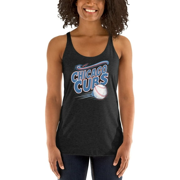 Baseball Mom Scoop-Neck Tank-Top Women, Ladies Racerback Top (XS)