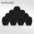 thumbnail image 3 of 10Pcs Microphone Foam Windscreen Cover for Gaming Headset Headworn Mic Black, 3 of 9