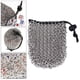 thumbnail image 2 of Actualizar bolsa de dados de de malla de material acero inoxidable de gran capacidad a prueba de de bolsa de almacenamiento de dados monedero Hugo Caja de almacenamiento de dados, 2 of 10