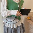 thumbnail image 6 of Hfppkn 3D Fish Shaped PU Leather Crossbody Bag Novelty Mini Shoulder Handbag for Party Daily Use 32x7x13cm Silver, 6 of 7