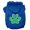 Blue, variant on Pet Dog Cat Hoodie Screen Printed, "Green Swiss Dots Paw"