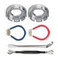 thumbnail image 4 of 6 Pcs Kit d'Outils pour Clé à Rayon de Vélo en Acier Kit d'Outils pour Jante de Vélo Portable Kit de Rayon de Roue de Vélo pour Vélo de Montagne Vélo de Route Vélo Commun, 4 of 9