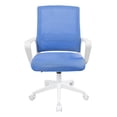 thumbnail image 4 of Escritorio Minimalista de Madera Natural y Silla Ergonómica Houzer Azul Ajustable, 4 of 7