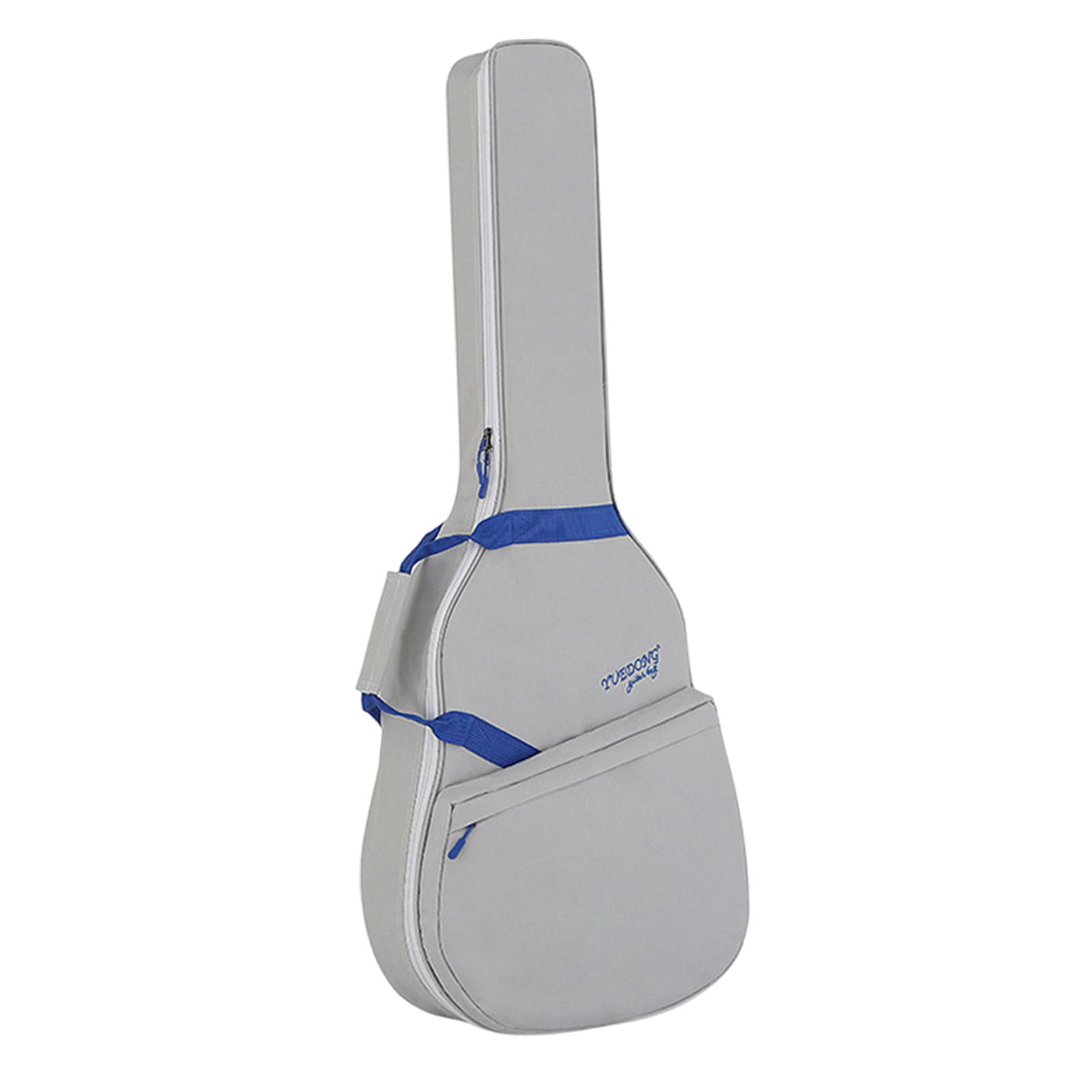 EHJRE Acoustic Guitar Bag with Carrying Handle Professional Waterproof Guitar Case gray blue