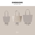thumbnail image 3 of Large Beach Bag | Waterproof Rubber Tote with Zipper Pocket for Travel, Pool, Boat, Groceries, Sports | Getaway Bag Collection | Almond Birch, 3 of 5