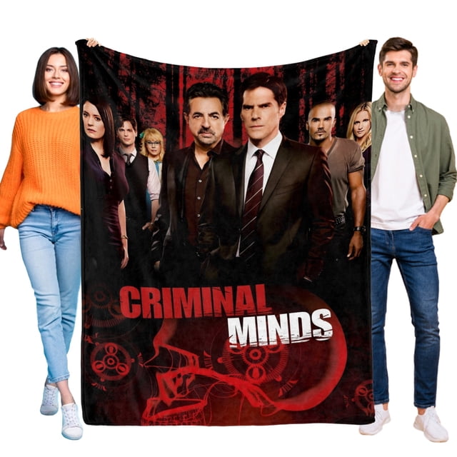 Mentes Criminales anti-pilling, suave, ligera, esponjosa y acogedora de lujo para hogar y cocina – Perfecta para niños y adultos,180X120cm