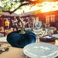 thumbnail image 4 of PENGXIANG 1 Pc Handmade Velvet Pumpkins Decor Super Soft Stuffed Pumpkin with Exquisite, 4 of 4
