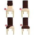 thumbnail image 2 of Dining Chair Stretch Slipcover Wedding Party Decor Seat, Home Chair Covers Set of 6, Parsons Chair Slipcover Chair Covers for Dining Room, Stretch Furniture Protector Covers for Restaurant Hotel Cerem, 2 of 6