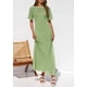thumbnail image 5 of Vestido PRETTYGARDEN 2025 Verano Maxi Calado Verde Menta XXL, 5 of 6