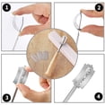 thumbnail image 2 of Cuchillo para pan de acero inoxidable con mango de madera, herramienta para marcar masa madre con funda protectora de cuero, 2 of 5