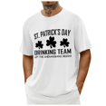 thumbnail image 4 of El Día de San Patricio de los Hombres de Manga Corta Casual Cuello Tripulación Impreso Top, Camiseta de Moda para la Fiesta Y Diario, 4 of 9