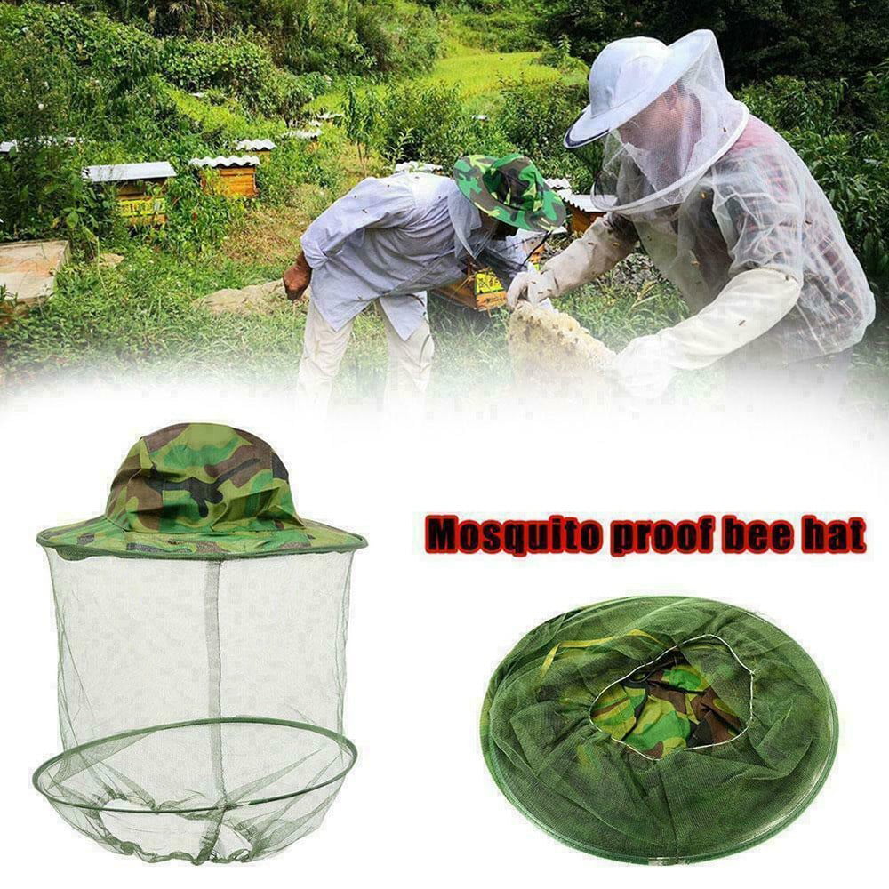 Beekeeping Cowboy Hat Mosquito Bee Insect Net Veil Protector Head Face Hat F2P3 