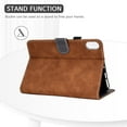 thumbnail image 3 of Dteck Smart Case for iPad mini 6th Generation 8.3 inch,Magnetic Leather Card Holder Wallet Shockproof Folio Flip Case Kickstand Cover for iPad mini 6,Brown, 3 of 5