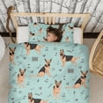 thumbnail image 3 of German Shepherd Dog and Music Duvet Cover and Pillowcase Set for Single Bedding, Bedroom Accessories for Kids Teens, 3 of 5