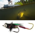 thumbnail image 2 of Hyasfey 5Pcs Fly Fishing Lure with Sharp Hook Realistic Floating Hand Tied Feather Bionic Fly Fishing Bait Freshwater Saltwater Bass Trout Fishing Accessories, 2 of 7