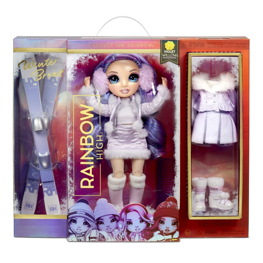 Rainbow High Winter Violet Willow – Purple Winter Break Fashion Doll