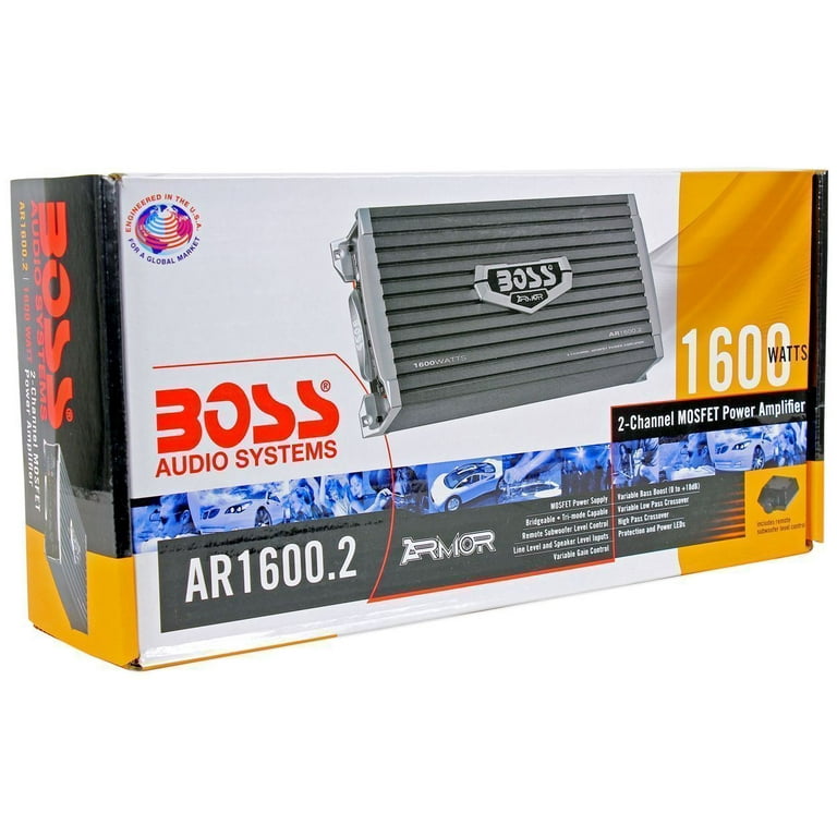 Boss Audio Armor AR1600.2 1600 Watt 2-Channel Car Audio