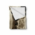 thumbnail image 2 of Western Soft Flannel Fleece Throw Blanket, American West Themed Photograph Focused on Boots in Front of Cask and Ropes, Cozy Plush for Indoor and Outdoor Use, 60" x 80", Sepia and Beige, by Ambesonne, 2 of 6