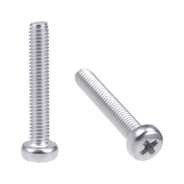 Tornillos de máquina Phillips de cabeza de pan M3x18mm Unique Bargains 304 Acero inoxidable 30Pcs