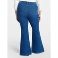 thumbnail image 3 of Terra & Sky Women's Plus Size Core Flare Jeans, Sizes 16W-28W, 3 of 5