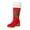 Red, variant on Christmas Winter Boots for Women Xmas Tree Embroidery Suede Mid Calf Zipper Booties Fuzzy Lined Lug Sole Stacked Heel Casual Long Snow Boots