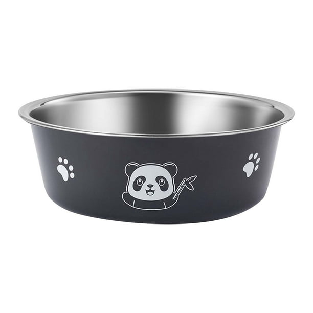 Acero inoxidable Slip Pet Bowl Universal Bowl y gatos derrame cuenca de alimentación cuenco de agua de grado alimenticio duradero gato y el cuenco de comida para perros