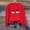 A222 Red, variant on Trikvn Women's Funny Halloween Sweaters Crewneck Long Sleeve Pullover Tops Witch Hat Ghost Riding Broom Graphic Shirts Fall Casual Festive Cozy Holiday Apparel