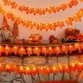thumbnail image 2 of SIYTUAU Led Maple Leaf Light String Battery Operated Christmas Halloween Decorative Lights 177 Inches For Indoor Outdoor Use XL, 2 of 7